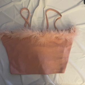 crop tank fur top